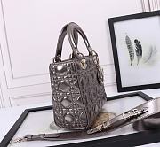 Lady Dior ABC silver Size: 20*17*9 cm - 3