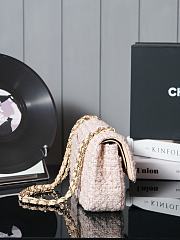 Chanel 24B pink sequined size 11*16*5.5 cm - 4
