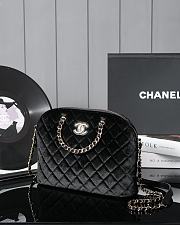 Chanel 24B black velvet bag size 11*16*5.5cm - 4