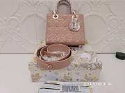 Dior Lady Dior My ABC Bag Beige Patent Cannage Calfskin M0531 Size 20cm - 1