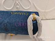 Chanel Denim Flap Bag Blue - size 14x23x8cm  - 5