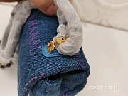Chanel Denim Flap Bag Blue - size 14x23x8cm  - 4