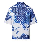 Louis Vuitton Monogram Bandana Shortsleeve Shirt Bleached Blue - 3