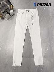 Purple white jeans - 3