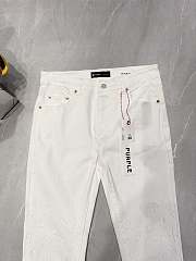 Purple white jeans - 4