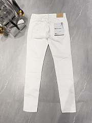 Purple white jeans - 5