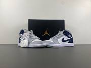 Jordan 1 Mid Wolf Grey Midnight Navy -  DQ8426-104 - 1