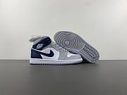 Jordan 1 Mid Wolf Grey Midnight Navy -  DQ8426-104 - 3