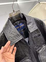 LV leather black jacket  - 2