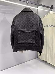 LV leather black jacket  - 4