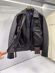 LV leather black jacket  - 5