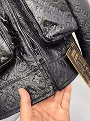 LV leather black jacket  - 6