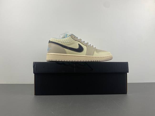 Air Jordan 1 Low SE 'Sanddrift Glacier Blue' - HQ3440-101 - 1