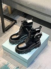 Prada black leather boots - 6