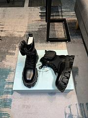 Prada black leather boots - 3