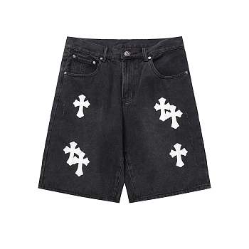 Chome heart emboidered shorts