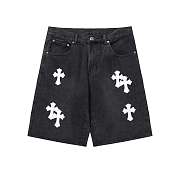 Chome heart emboidered shorts - 6