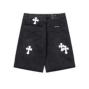 Chome heart emboidered shorts - 5