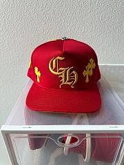 Chrome heart red cap - 2
