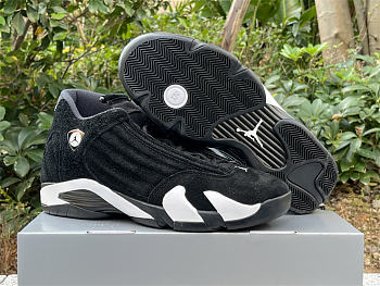 Air Jordan 14 Retro Black White - 487471-016
