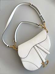 Dior Saddle Bag white -size 25.5×6.5×20CM - 6