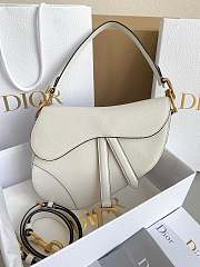 Dior Saddle Bag white -size 25.5×6.5×20CM - 4