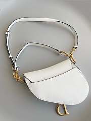 Dior Saddle Bag white -size 25.5×6.5×20CM - 2
