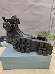 Prada Monolith leather and Re-Nylon boots with pouch  - 6