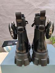 Prada Monolith leather and Re-Nylon boots with pouch  - 5