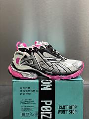  Balenciaga Runner Sneaker  neon pink mesh and nylon 677402W3RBW9155   - 1