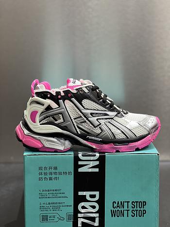  Balenciaga Runner Sneaker  neon pink mesh and nylon 677402W3RBW9155  