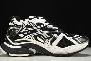 Balenciaga Runner black and white rubber mesh