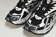 Balenciaga Runner black and white rubber mesh - 5