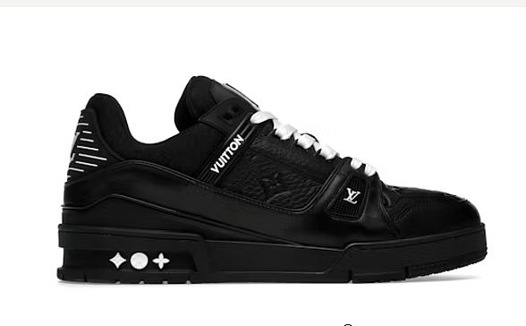 Louis Vuitton Trainer Black Embossed Monogram  - 1