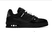 Louis Vuitton Trainer Black Embossed Monogram  - 1