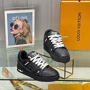 Louis Vuitton Trainer Black Embossed Monogram  - 4