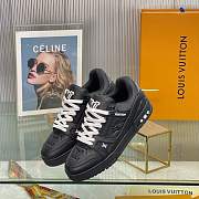 Louis Vuitton Trainer Black Embossed Monogram  - 3
