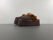 Uggs furry slide dark brown  - 1