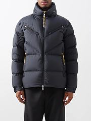 Moncler Katmai quilted down coat black and yellow - 4