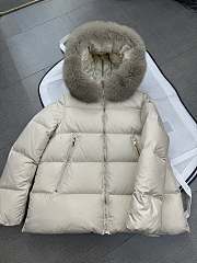 Moncler quilted jacket white - 4