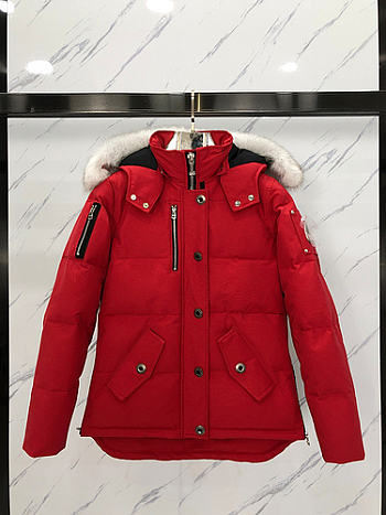 Moose knuckles coat red color 