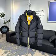 Moncler Katmai quilted down coat black and yellow - 1