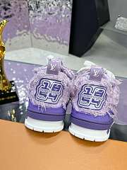 LV skate trainer purple furry  - 4
