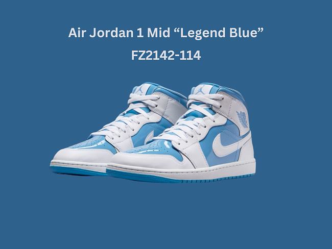 Jordan 1 Mid Legend Blue -  FZ2142-114 - 1