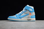 Air Jordan 1 x  OFF-WHITE High OG University blueAQ0818-148 - 5