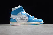 Air Jordan 1 x  OFF-WHITE High OG University blueAQ0818-148 - 4