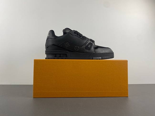 Louis Vuitton LV trainer full black  - 1
