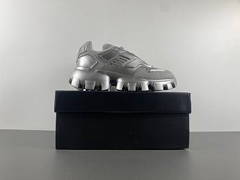 prada loafer silver 
