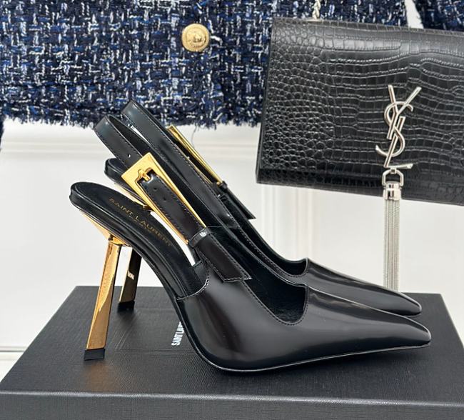 Saint Laurent 24ss new catwalk high-heeled pointed sandals - 1