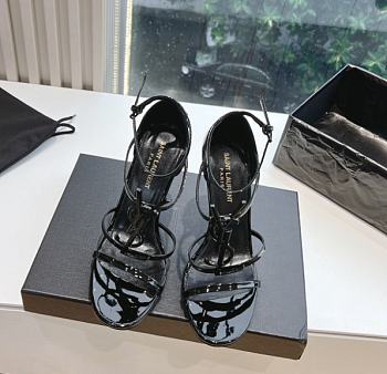 YSL classic logo metal buckle high heels- heel height is 10.5cm